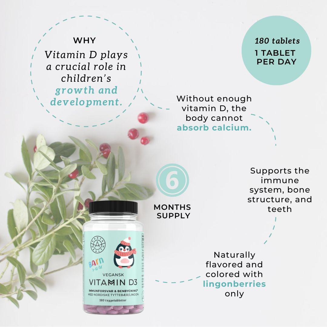 KIDS VITAMIN D3 WITH BLUEBERRIES (Vegan)