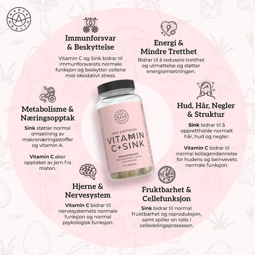 VITAMIN C 500, SINK & CHAGA Aarja Health