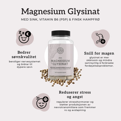 ZMA - MAGNESIUM GLYSINAT Aarja Health Norge
