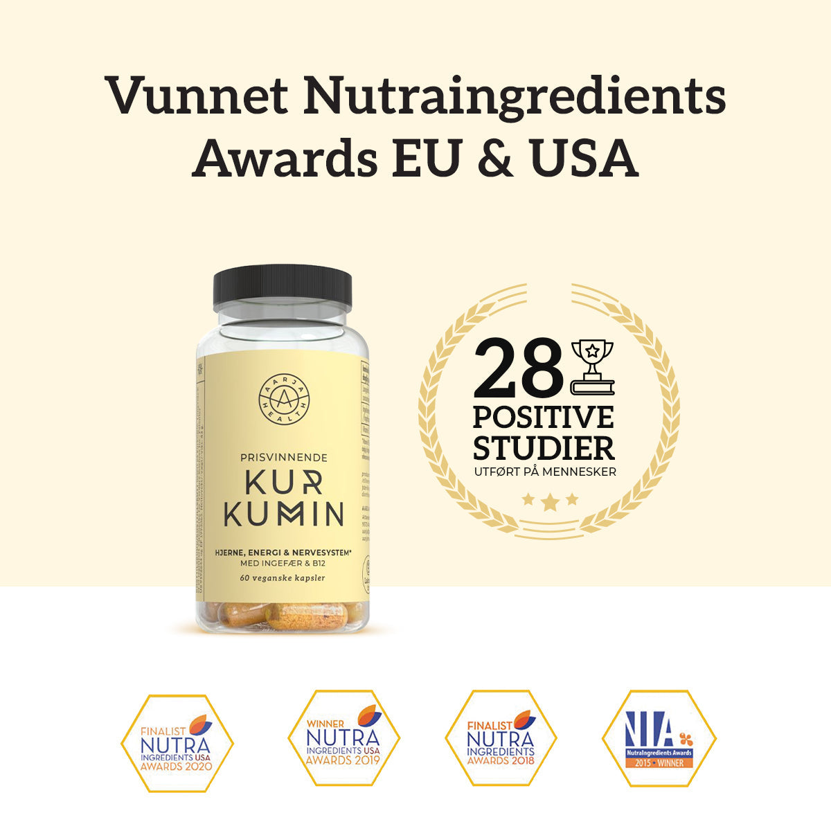KURKUMIN, INGEFÆR & B12 Aarja Health