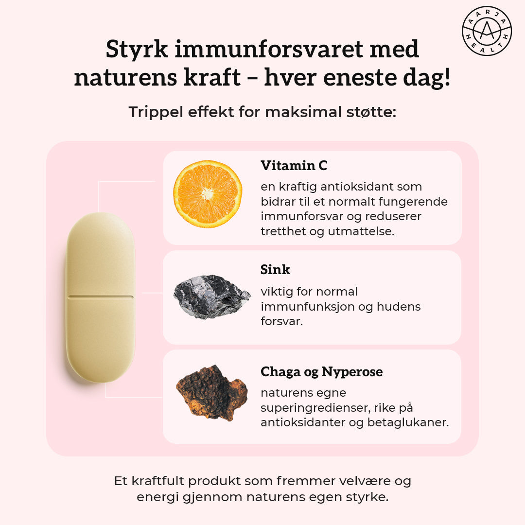 VITAMIN C 500, SINK & CHAGA Aarja Health