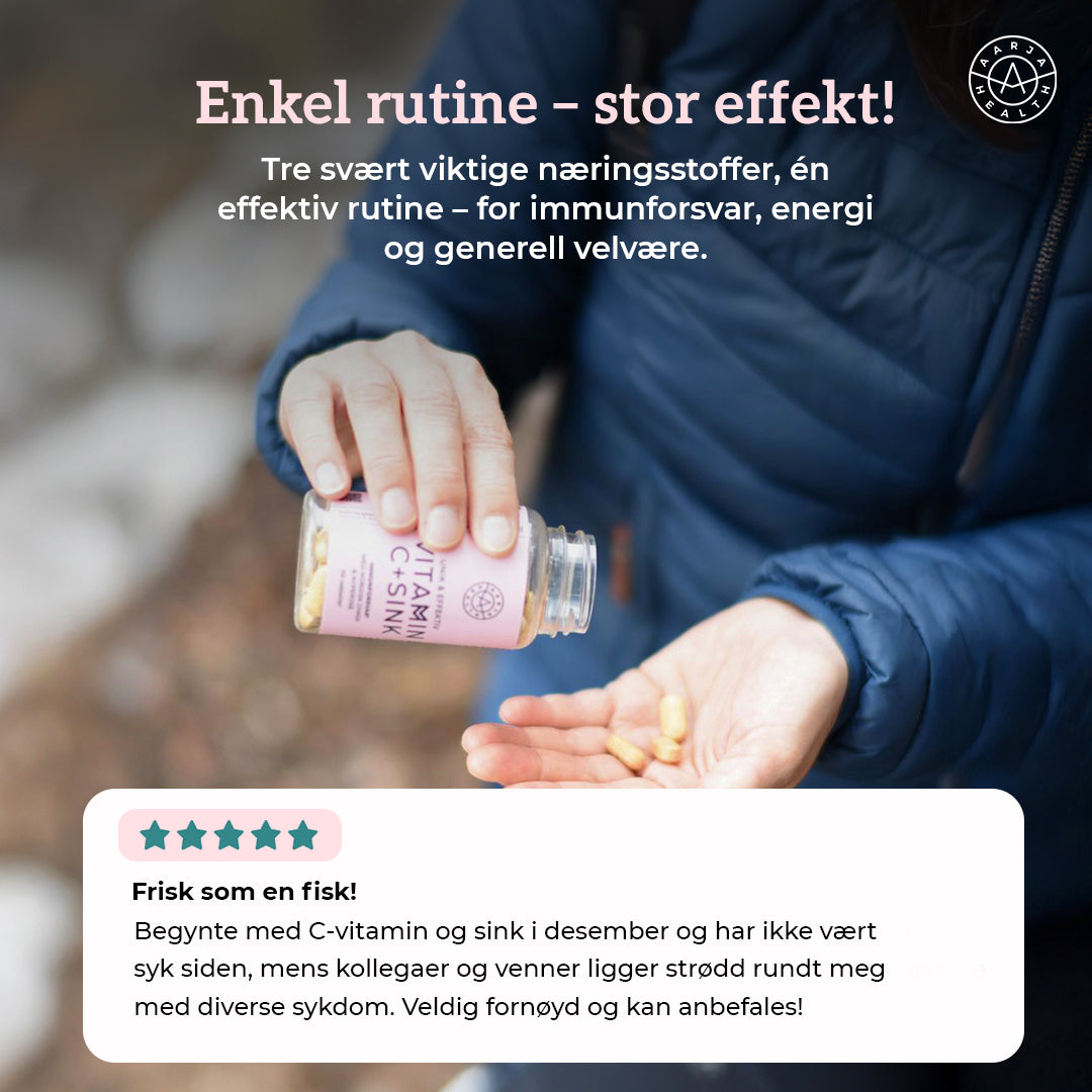 VITAMIN C 500, SINK & CHAGA Aarja Health