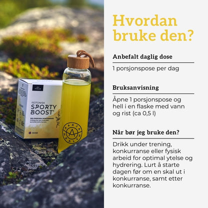 ISOTONISK SPORTY BOOST® & TINDVE Aarja Health