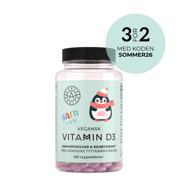 VITAMIN D3 MED TYTTEBÆR FOR BARN Aarja Health