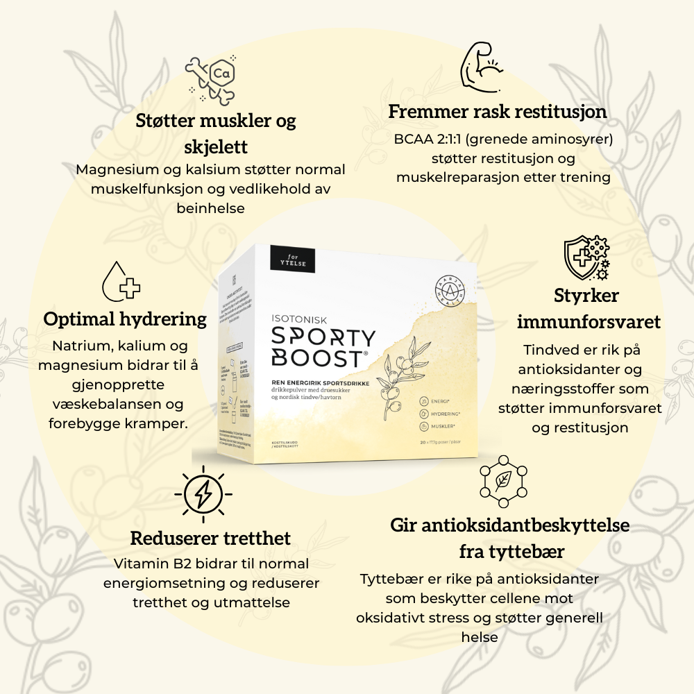 ISOTONISK SPORTY BOOST® & TINDVE Aarja Health