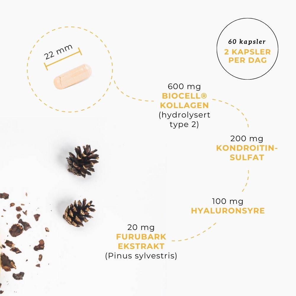 KOLLAGEN 2, HYALURONSYRE & FURUBARK Aarja Health