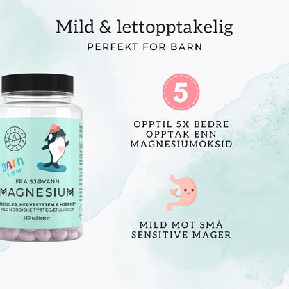 MAGNESIUM & TYTTEBÆR FOR BARN Aarja Health Norge