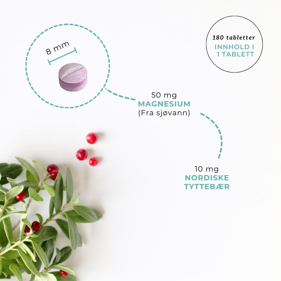 MAGNESIUM & TYTTEBÆR FOR BARN Aarja Health Norge