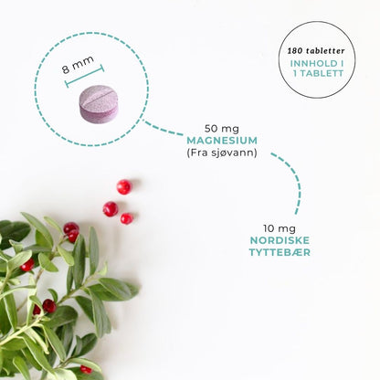 MAGNESIUM & TYTTEBÆR FOR BARN Aarja Health Norge