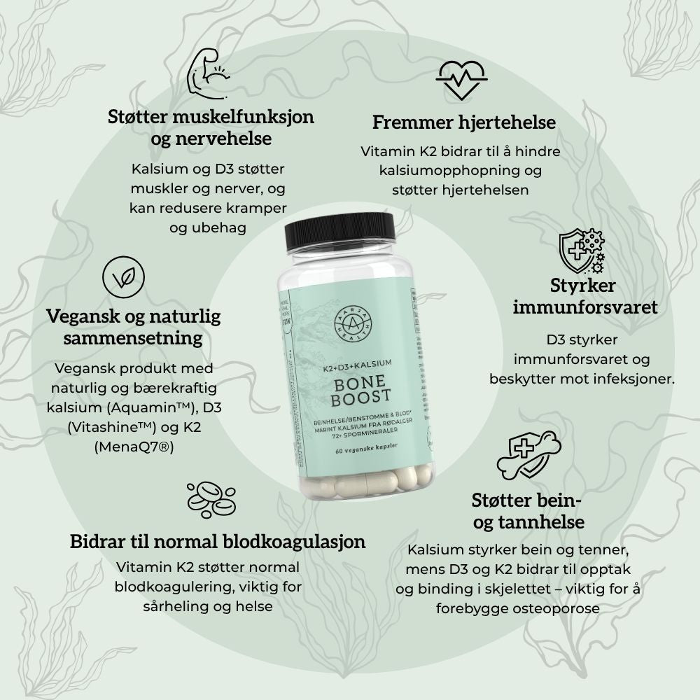 KALSIUM, D3 & K2 Aarja Health