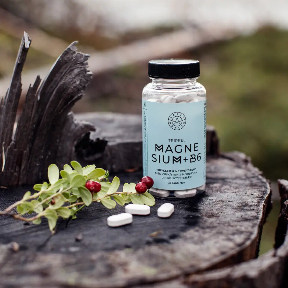 TRIPLE MAGNESIUM + ZINC + B6 + LINGONE (VEGAN)