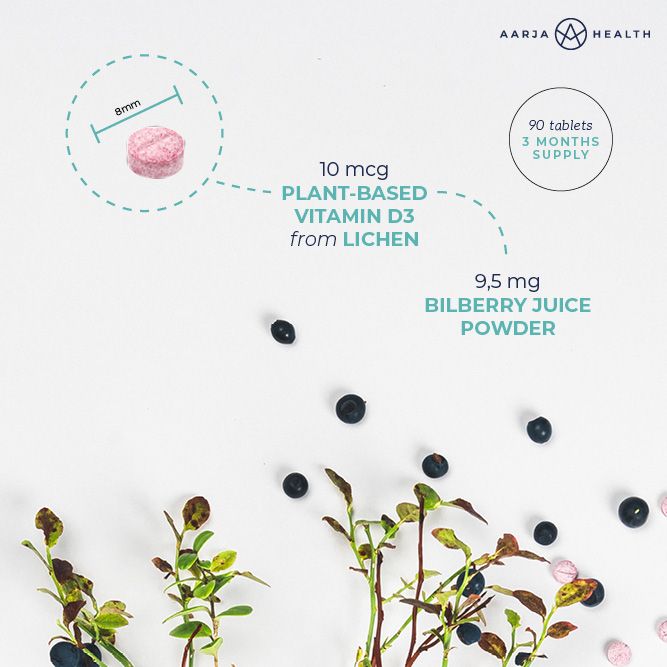 KIDS VITAMIN D3 WITH BLUEBERRIES (Vegan)